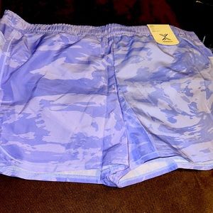 Periwinkle Print Athletic Shorts